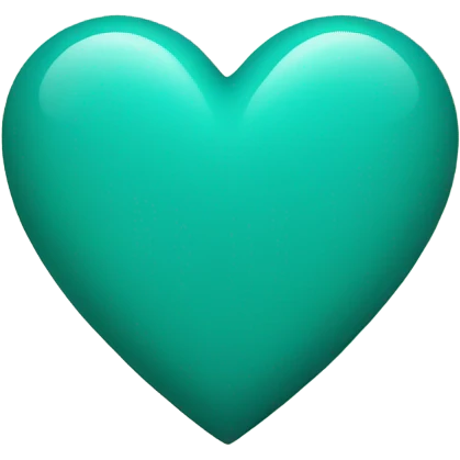 Teal heart emoji