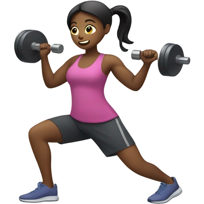 person working out emoji