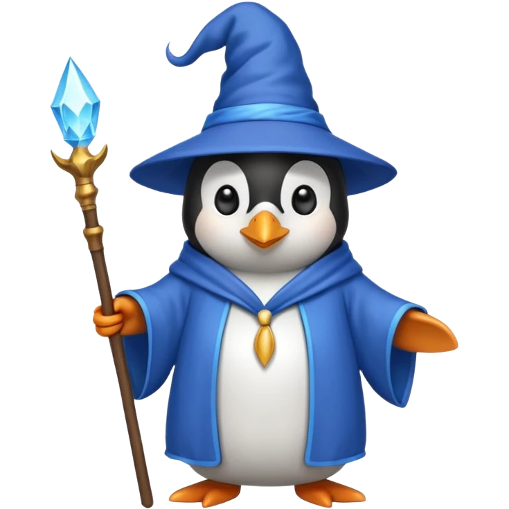 Penguin Wizard emoji