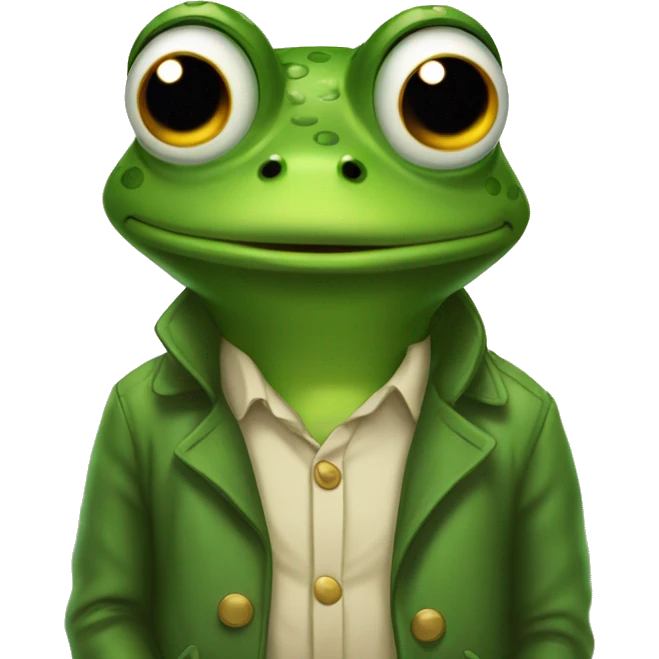 peppe the frog fronzen by cold emoji
