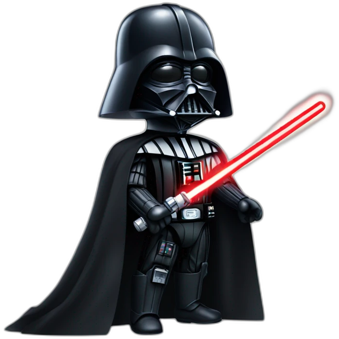 Darth Vader with lightsaber emoji