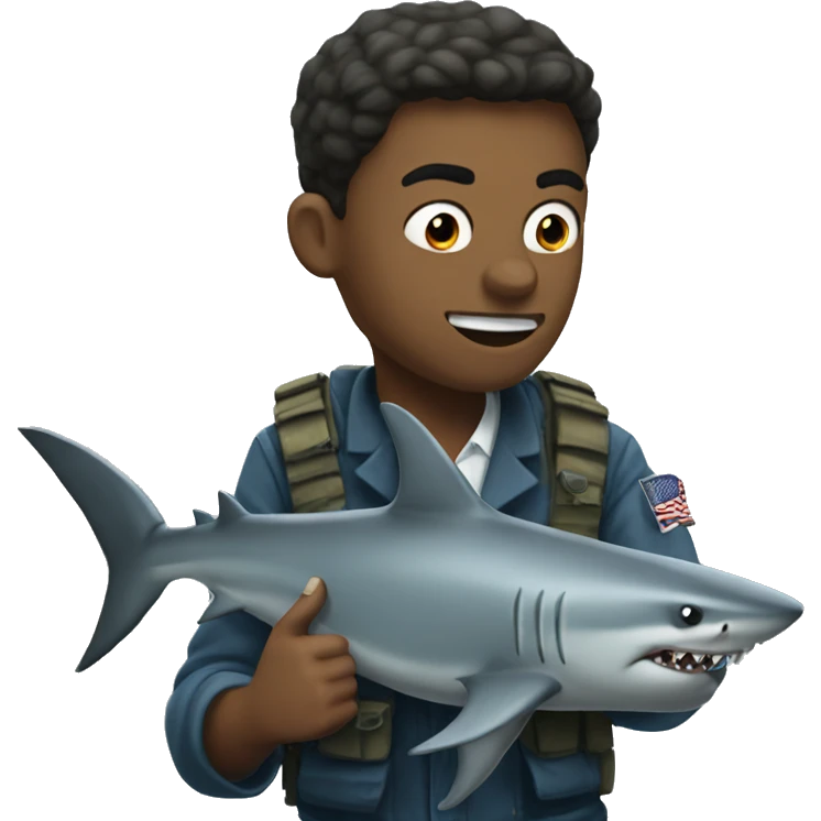 shark going to war emoji