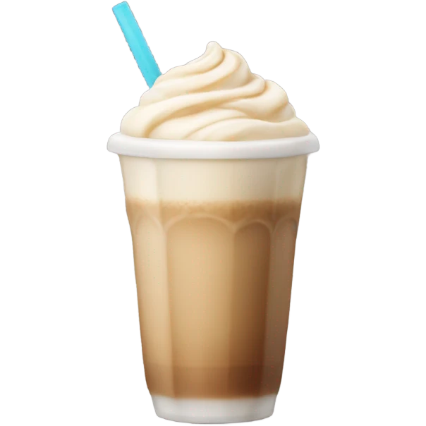 Ice latte with no cream and lots of ice emoji