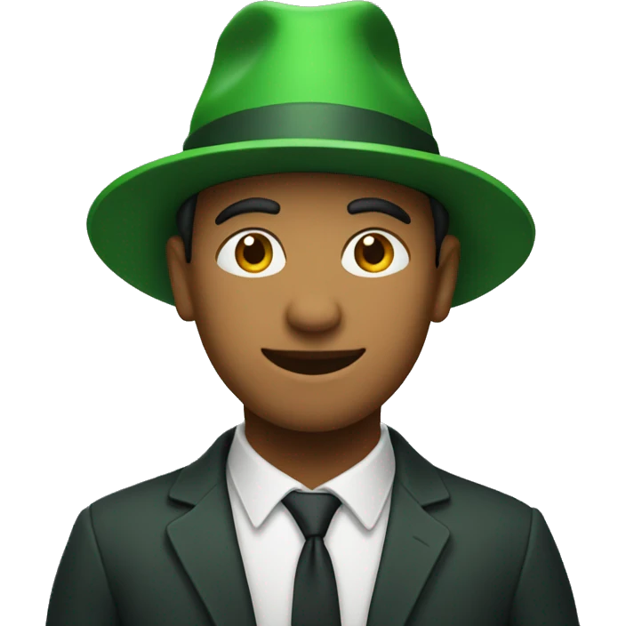 person with green hat emoji