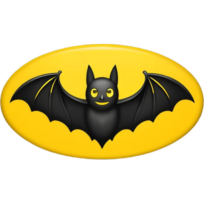Make a emoji of bat logo batman edition  emoji