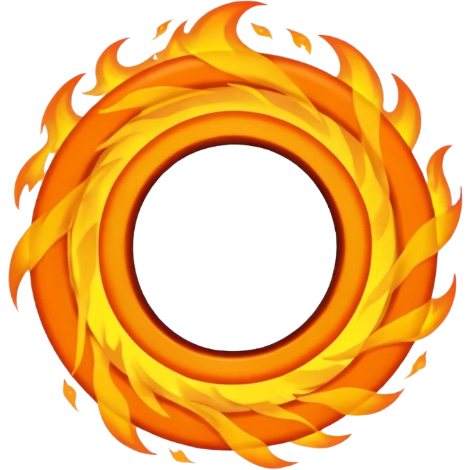 A fire ring emoji emoji