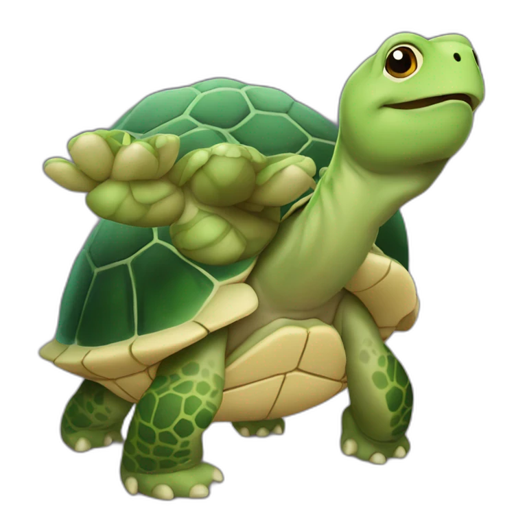 tortue sur tortue emoji