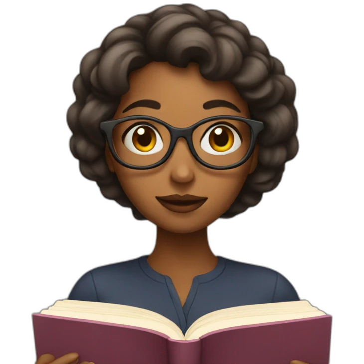 Woman read a book emoji