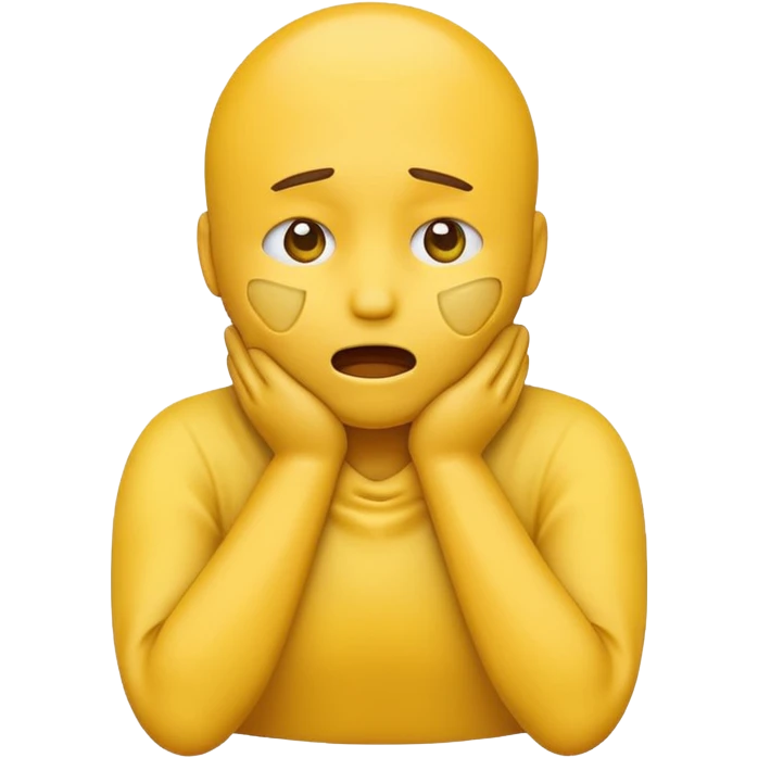 yellow choking emoji with hands around its neck emoji