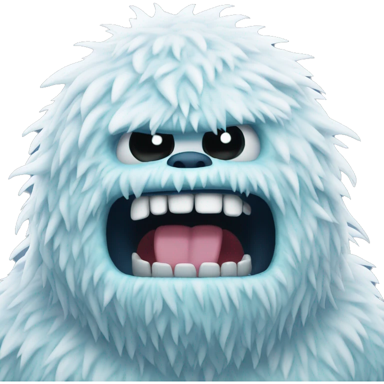 abominable snow monster emoji