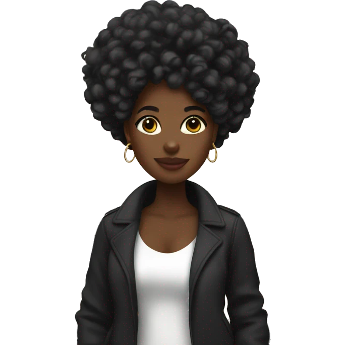 Black girl in Paris emoji