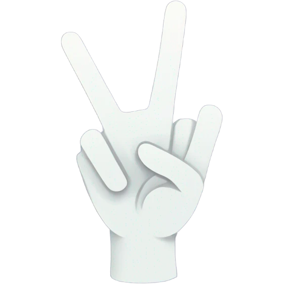 Peace sign emoji