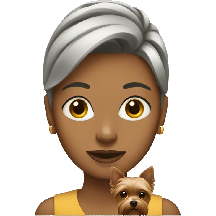 Woman-with-yorkie emoji