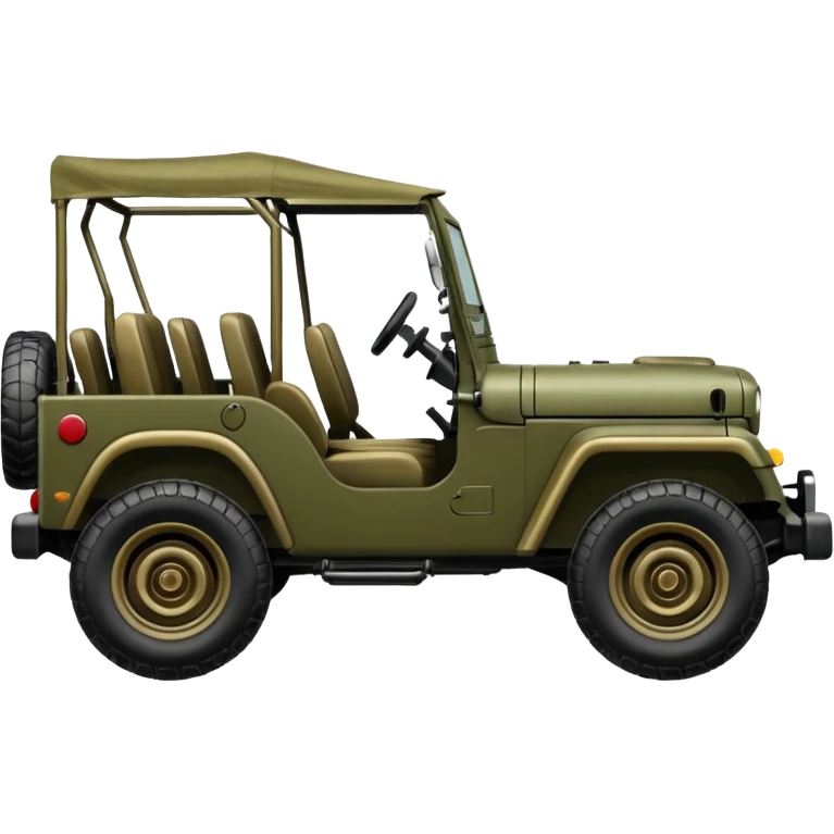 Military jeep emoji