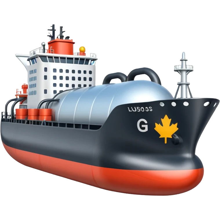 create an ultra realistic liquefied gas ship emoji