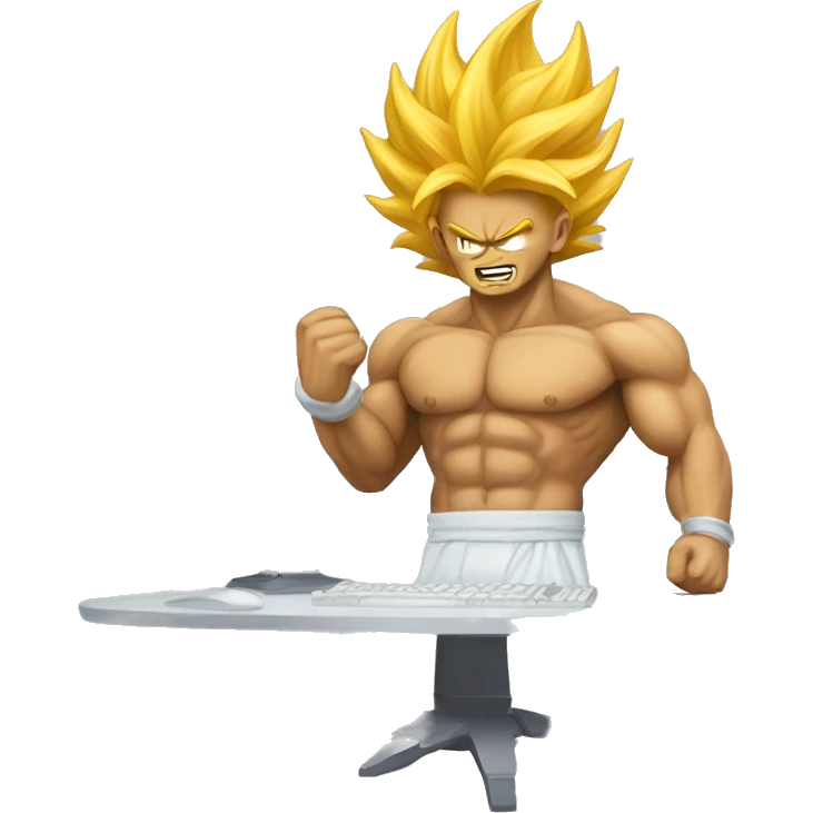 Super saiyan computer emoji