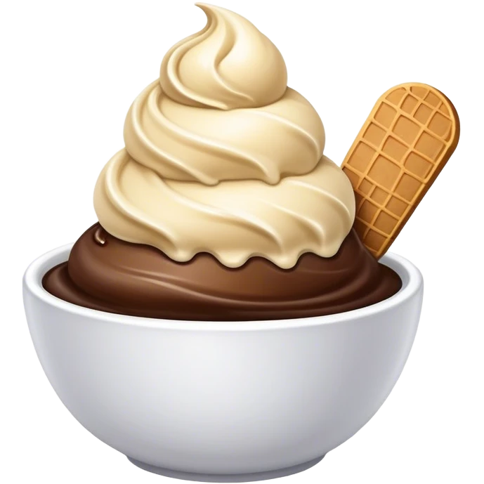 Coffee ice cream  emoji