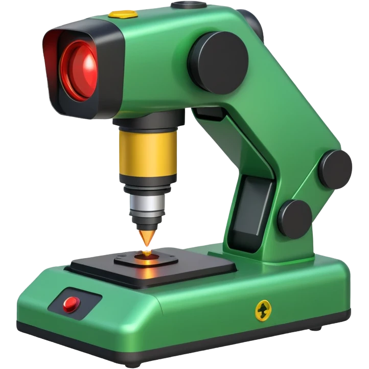 green robotic machine welding laser emoji