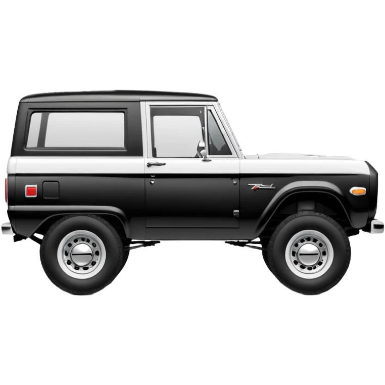 1967 Black and White 2 tone  Ford Bronco emoji