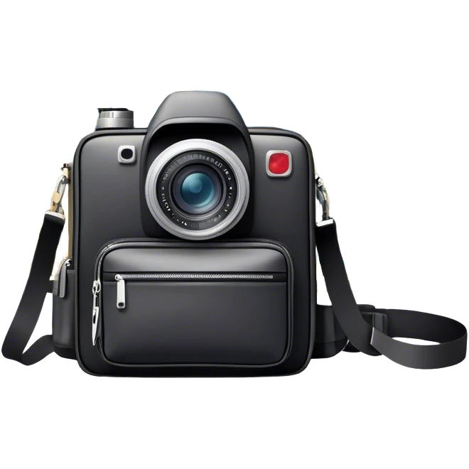 Icon for Urban Tourism: city skyline with iconic buildings, a camera and a backpack. The icon should represent the exploration of urban destinations, with elements like streets, landmarks, and vibrant city life. Transparent background. emoji