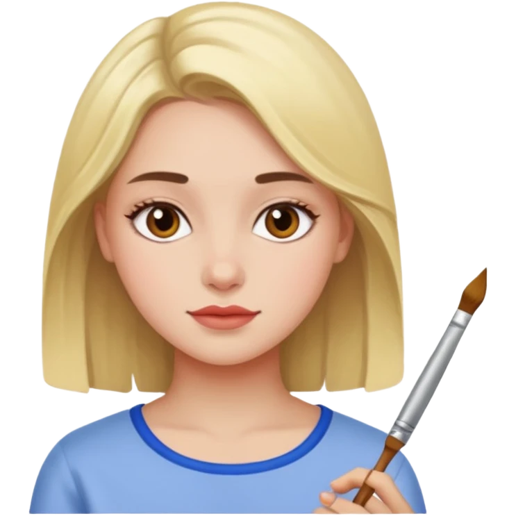 girls painting on ipad emoji