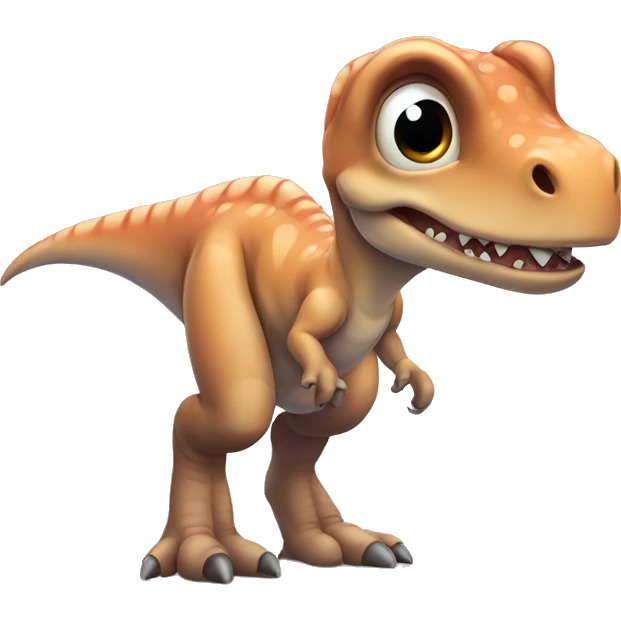 O cUte big eye Dino  emoji