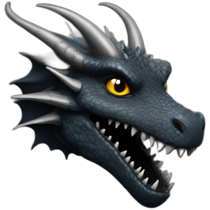 Dragon noir emoji