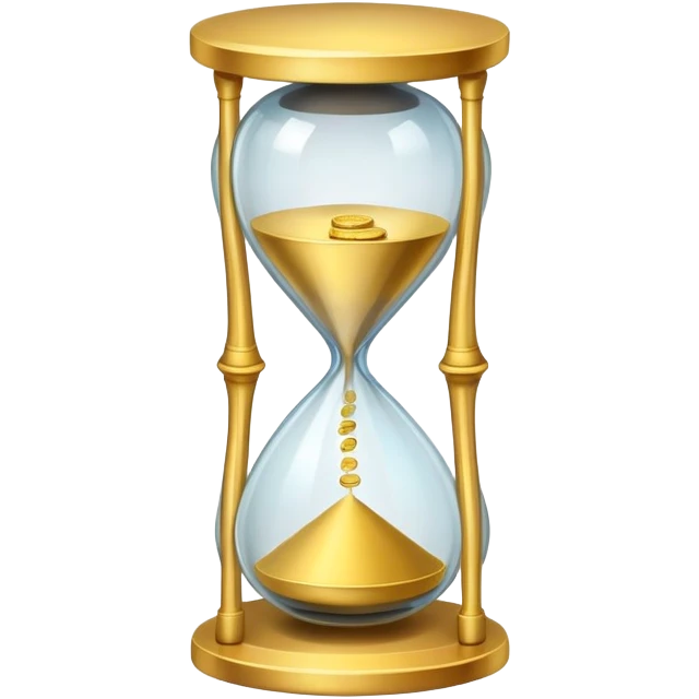 Sandglass with money emoji