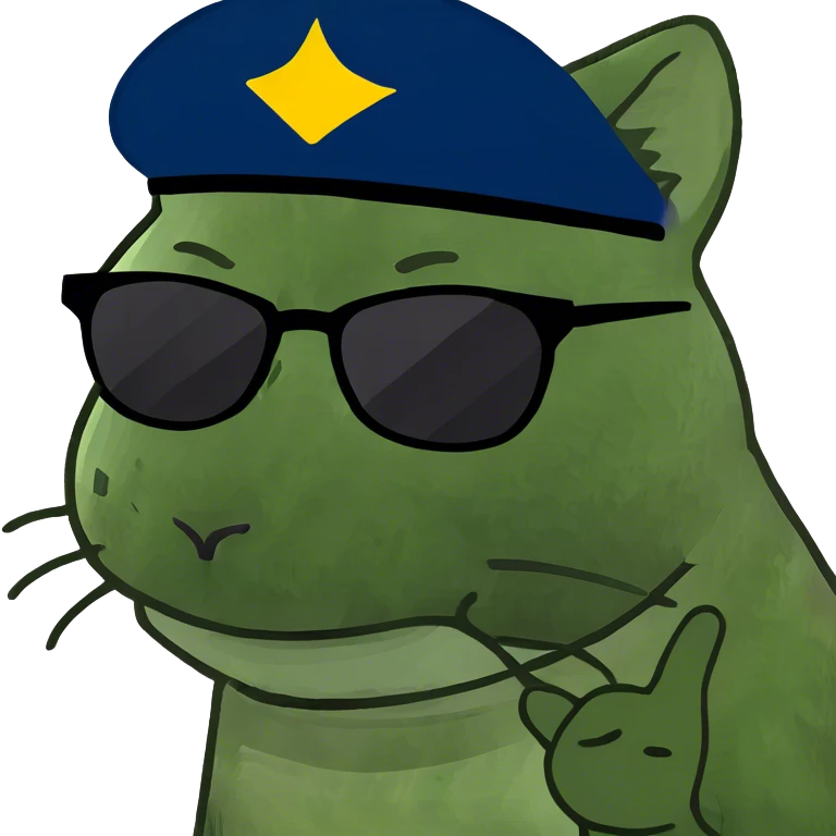Cat with sunglasses emoji
