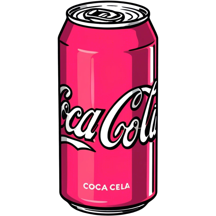 Pink Coca Cola  emoji