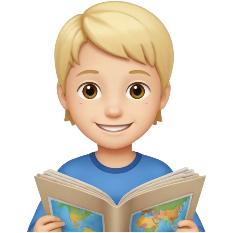 child Holding Maps emoji