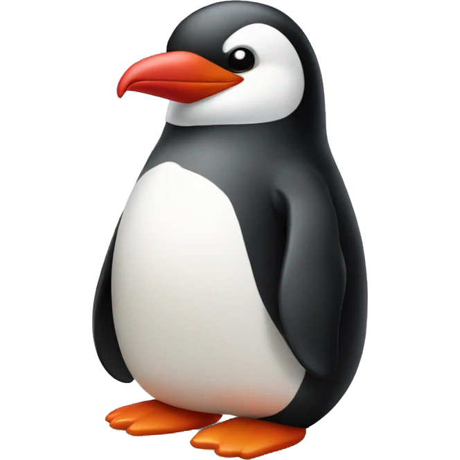 red standing pinguin emoji
