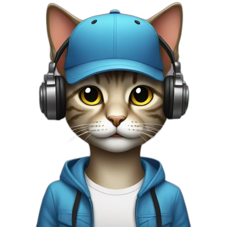 dj cat emoji