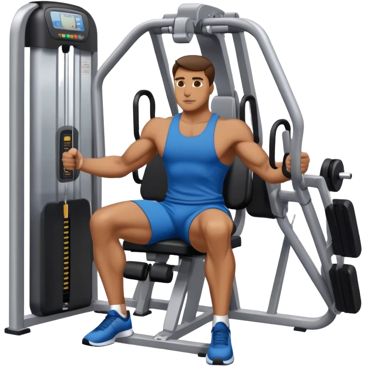 guy abductor-machine gym emoji