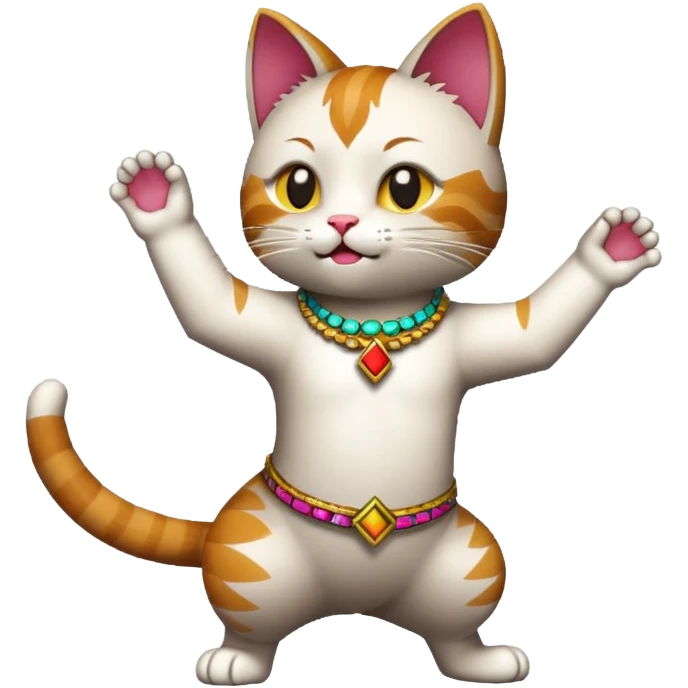 16 bit cat dancing macana emoji