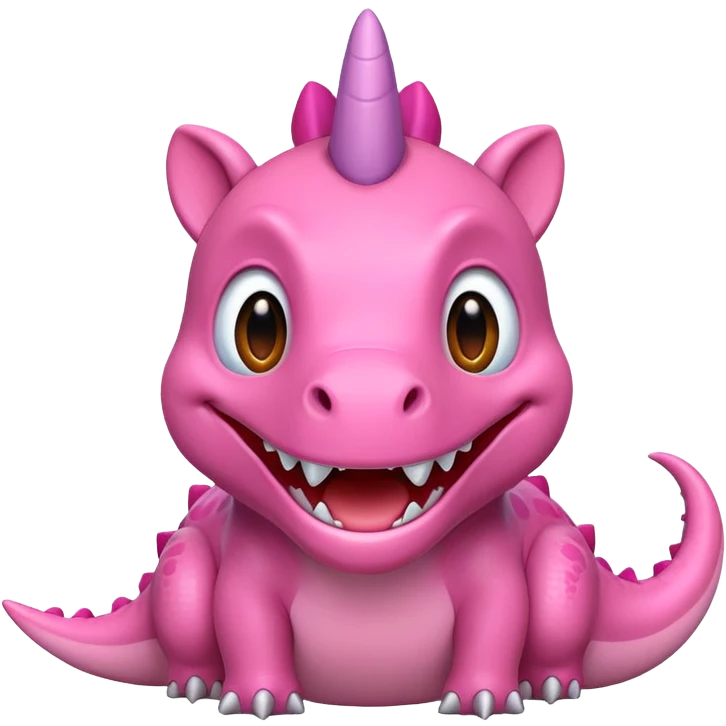 Pink dinosaur  emoji