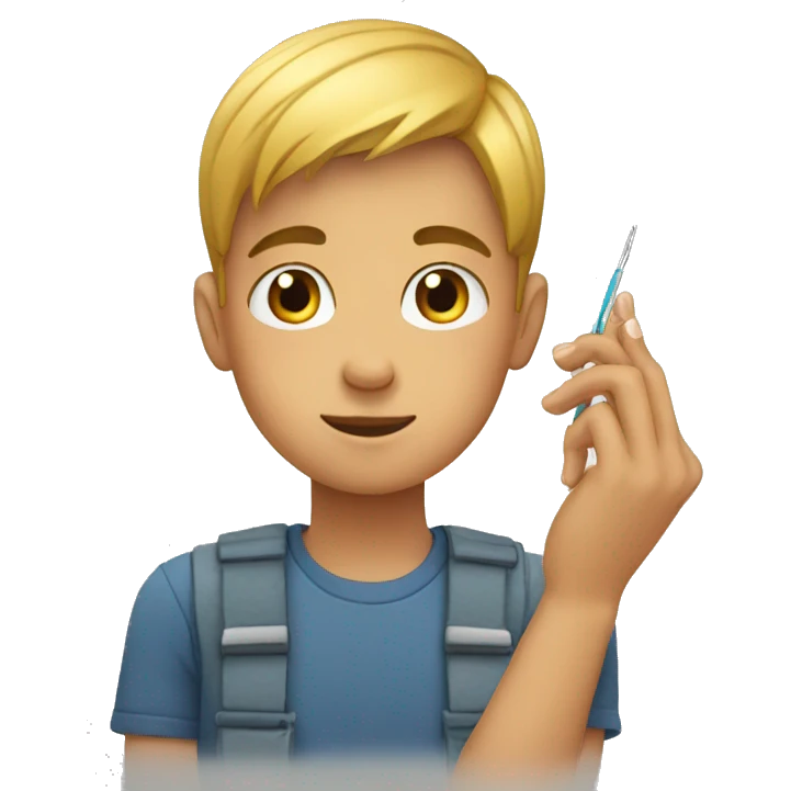 boy is clipping his nails  emoji