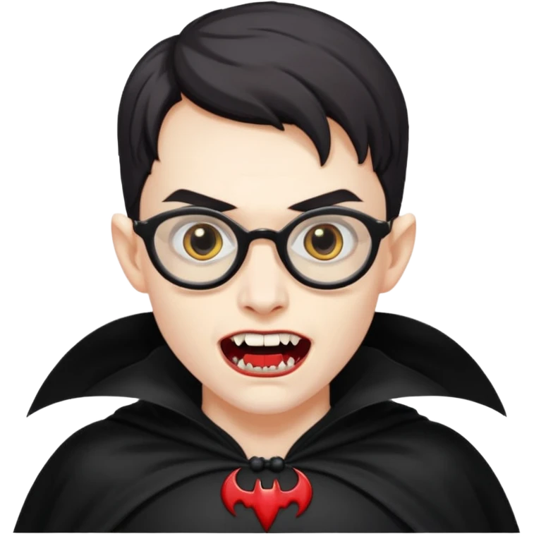 spectacled vampire emoji