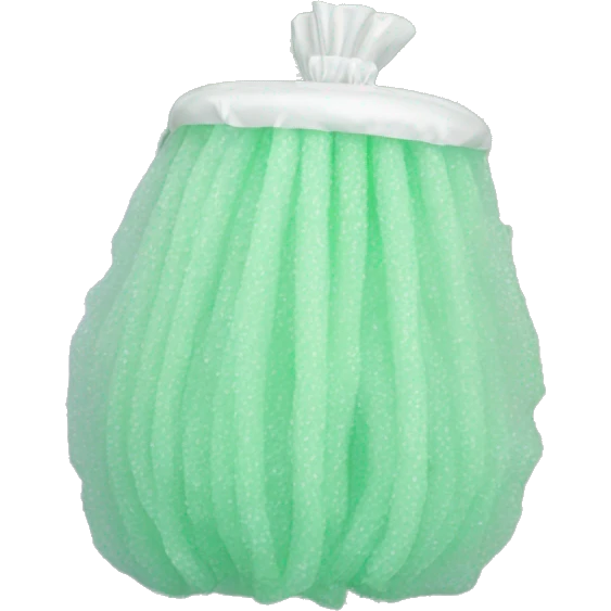 Synthetic loofah emoji