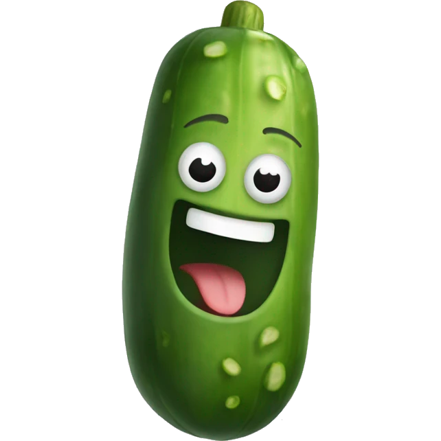 Smiling Pickle emoji