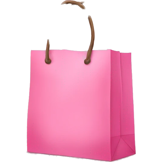 pink shopping bag emoji