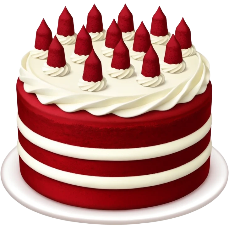 Red velvet cake emoji