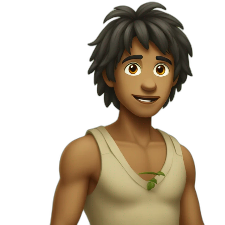 Mowgli dans la jungle emoji