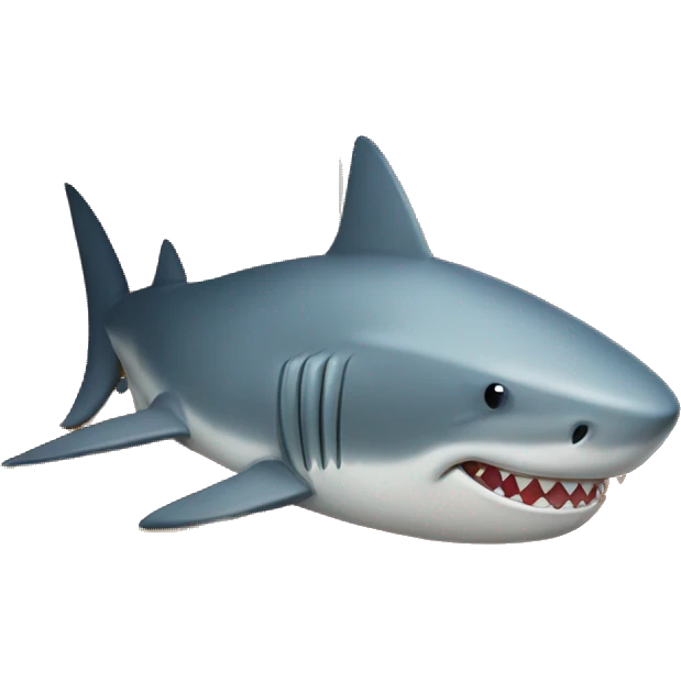 shark sleeping in a tent emoji