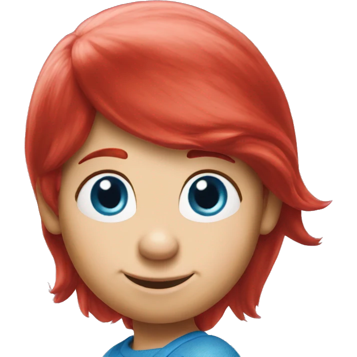 Smurfs red hair  emoji