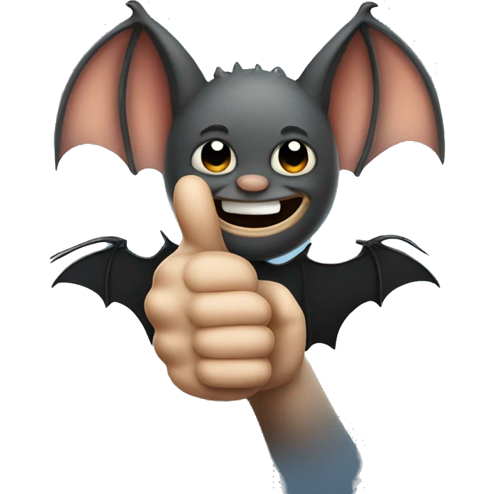 Bat thumbs up emoji