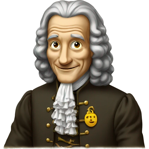 VOLTAIRE WITH BIBLE emoji