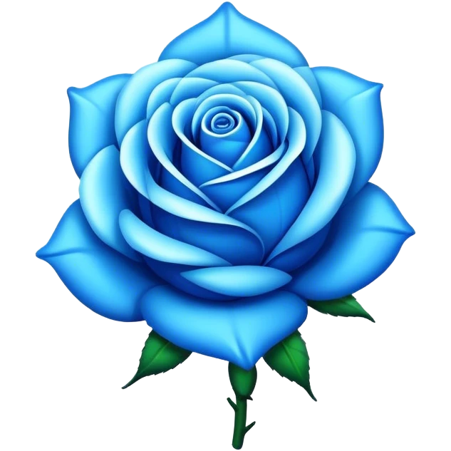 Blue Rose Neon emoji