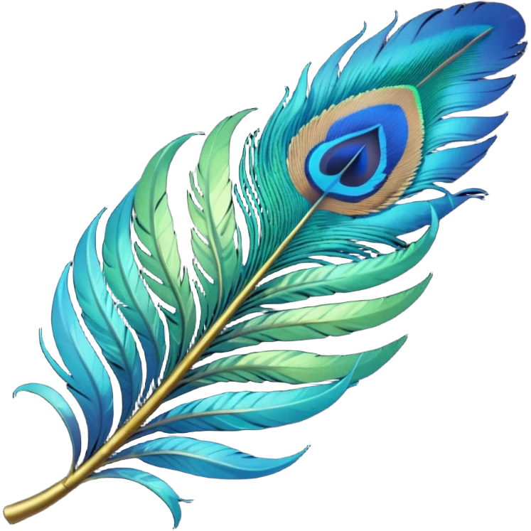Krishna's feather emoji