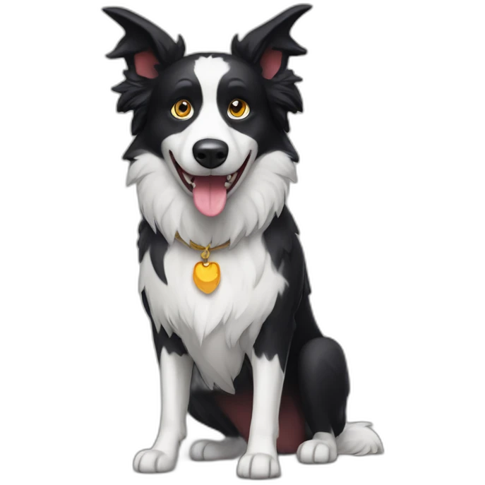 Border-collie-in-an-evil-costume emoji